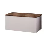 Komoda Kalune Design Florya, balta sp./rie&scaron;uto sp., 45.5 cm x 45 cm x 90 cm