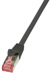 Laidas Logilink CAT 6 S/FTP RJ-45 8P8C, RJ-45 8P8C, 0.5 m, juoda sp.