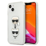 Telefono dėklas Karl Lagerfeld KLHCP13SKCTUGLS iPhone 13 mini, Apple iPhone 13 mini, sidabro sp.