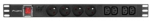 Įtampos stabilizatorius Lanberg PDU-04E04I-0200-BK, 2 m