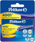 Kapsulė Pelikan Ink Cartridges, mėlyna sp., 5 vnt.