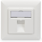 Tinklo produktas Digitus Wallplate for Keystone Modules German type, balta sp.