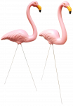 Sodo dekoracija "Flamingas" Besk, 7 cm x 35 cm x 43 cm, rožinė, 2 vnt.