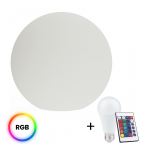 Pastatomas lauko &scaron;viestuvas Eko-Light Globo Fi300, 10W, E27, IP44, balta sp., 30 cm x 28 cm