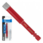 Deimantinis &scaron;erdies grąžtas, gręžimo karūnai Geko G39718, 1 cm