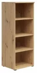 Pastatoma lentyna Black Red White MultiDo S588-REG/45/110/40-DASN, artisan oak sp., 115 cm x 45 cm x 40 cm