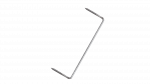 Statybinė kabė Haushalt, 310 mm x 10 mm