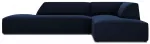 Kampinė sofa Micadoni Home Ruby Modular 4 Seats, tamsiai mėlyna sp., de&scaron;ininė, 273 x 180 cm x 69 cm