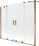 Vonios sienelė Mexen Velar Duo II, 150 cm x 200 cm, rose gold/grūdintas
