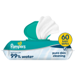 Drėgnos servetėlės kūdikiams Pampers Aqua, 60 vnt.