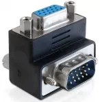 Laidas Delock VGA 15 pin male, VGA 15 pin female, juoda sp.