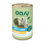 Oasy Puppy & Junior Chicken konservai su vi&scaron;tiena &scaron;uniukams, 400 g