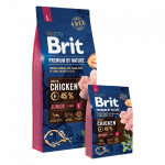 Brit Premium by Nature Junior L sausas pa&scaron;aras &scaron;unims, 15 kg