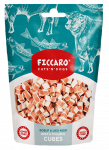 Ficcaro jautienos ir polako kubeliai skanėstai &scaron;unims ir katėms, 100 g