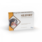 Aurora Biofarma Silifort pa&scaron;aro papildas &scaron;unims ir katėms, 30 tabl.