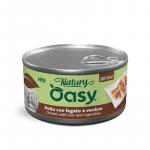 Oasy Natury Soft Jelly konservai su vi&scaron;tiena, kepenėlėmis ir daržovėmis &scaron;unims, 150 g