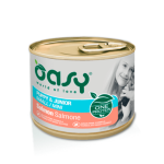 Oasy Puppy Mini Salmon vieno baltymo konservai su la&scaron;i&scaron;a mažų veislių &scaron;uniukams, 200 g