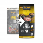 Belcando Adult Active sausas pa&scaron;aras su naminių pauk&scaron;čių mėsa aktyviems &scaron;unims, 12.5 kg