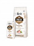Brit Fresh Turkey with Pea Light Fit&Slim sausas maistas &scaron;unims, 2.5 kg