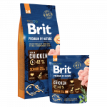Brit Premium by Nature Senior S+M sausas maistas &scaron;unims, 15 kg