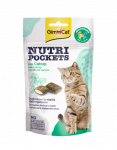 GimCat Nutri Pockets with Catnip & Multivitamin skanėstai katėms, 60 g