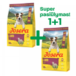 Josera Mini Lamb begrūdis sausas pa&scaron;aras su ėriena mažų veislių &scaron;unims, 3 kg