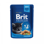Brit Premium Chicken Chunks Kitten konservai kačiukams, 100 g
