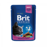 Brit Premium Chicken & Turkey konservai katėms, 100 g