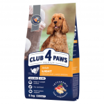 Club 4 Paws Premium Light sausas pa&scaron;aras su kalakutiena vidutinių ir didelių veislių &scaron;unims, 5 kg