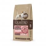 Quattro Grain Free sausas pa&scaron;aras su la&scaron;i&scaron;a ir kriliu suaugusiems mažų veislių &scaron;unims, 1.5 kg