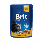 Brit Premium Salmon & Trout konservai katėms, 100 g