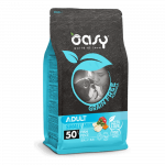 Oasy Grain Free Adult Mini Fish begrūdis sausas maistas su žuvimi &scaron;unims, 2.5 kg