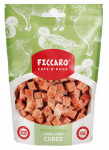 Ficcaro ėrienos ir antienos kubeliai skanėstai &scaron;unims ir katėms, 100 g