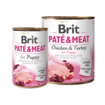 Brit Care Chicken & Turkey Pate & Meat konservai &scaron;uniukams, 400 g