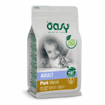 Oasy Adult Cat Pork sausas maistas su kiauliena katėms, 1.5 kg