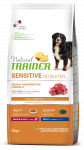 Natural Trainer Sensitive Adult Medium & Maxi Lamb sausas maistas su ėriena &scaron;unims, 12 kg