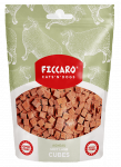Ficcaro mink&scaron;ti ėrienos kubeliai skanėstai &scaron;unims ir katėms, 100 g