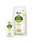 Brit Fresh Duck with Millet Active sausas maistas aktyviems &scaron;unims, 2.5 kg