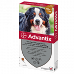 Advantix la&scaron;ai nuo blusų ir erkių &scaron;unims nuo 40 iki 60 kg, 1 pipetė, 1 pipetė