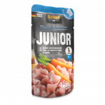 Belcando Junior konservai su vi&scaron;tiena ir morkomis jauniems &scaron;unims, 125 g