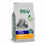 Oasy Mature & Senior Chicken sausas maistas vyresnio amžiaus katėms, 1.5 kg