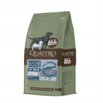 Quattro Grain Free Weight Loss sausas pa&scaron;aras su balta žuvimi ir kriliumi suaugusiems &scaron;unims, 12 kg