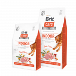 Brit Care Cat Indoor Anti-stress begrūdis sausas maistas katėms, 2 kg