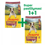 Josera Mini sausas pa&scaron;aras su vi&scaron;tiena ir ryžiais mažų veislių &scaron;unims, 3 kg