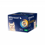 Milprazon Chewable 4 mg/10 mg tabletės nuo kirminų mažoms katėms ir kačiukams, 1 tabl.