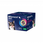 Milprazon Chewable 16 mg/40 mg tabletės nuo kirminų katėms, 1 tabl.
