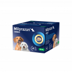 Milprazon Chewable 2,5 mg/25 mg tabletės nuo kirminų mažiems &scaron;unims ir &scaron;uniukams, 1 tabl.
