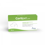 Aurora Biofarma Cortipet pa&scaron;aro papildas &scaron;unims ir katėms, 30 kaps.