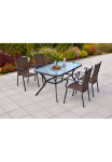 MERXX Garten-Essgruppe &raquo;&raquo;Roma&laquo;&laquo; rinkinys Pulverbeschichtetes Aluminiumgestell 5 Stk. dalys Tisch: LxB: 150x85 cm
