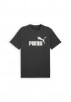 PUMA Mar&scaron;kinėliai &raquo;ESS NO. 1 LOGO HEATHER TEE&laquo; Regular forma trumpomis rankovėmis Mar&scaron;kinėliai apvalia i&scaron;kirpte Tamsi Design